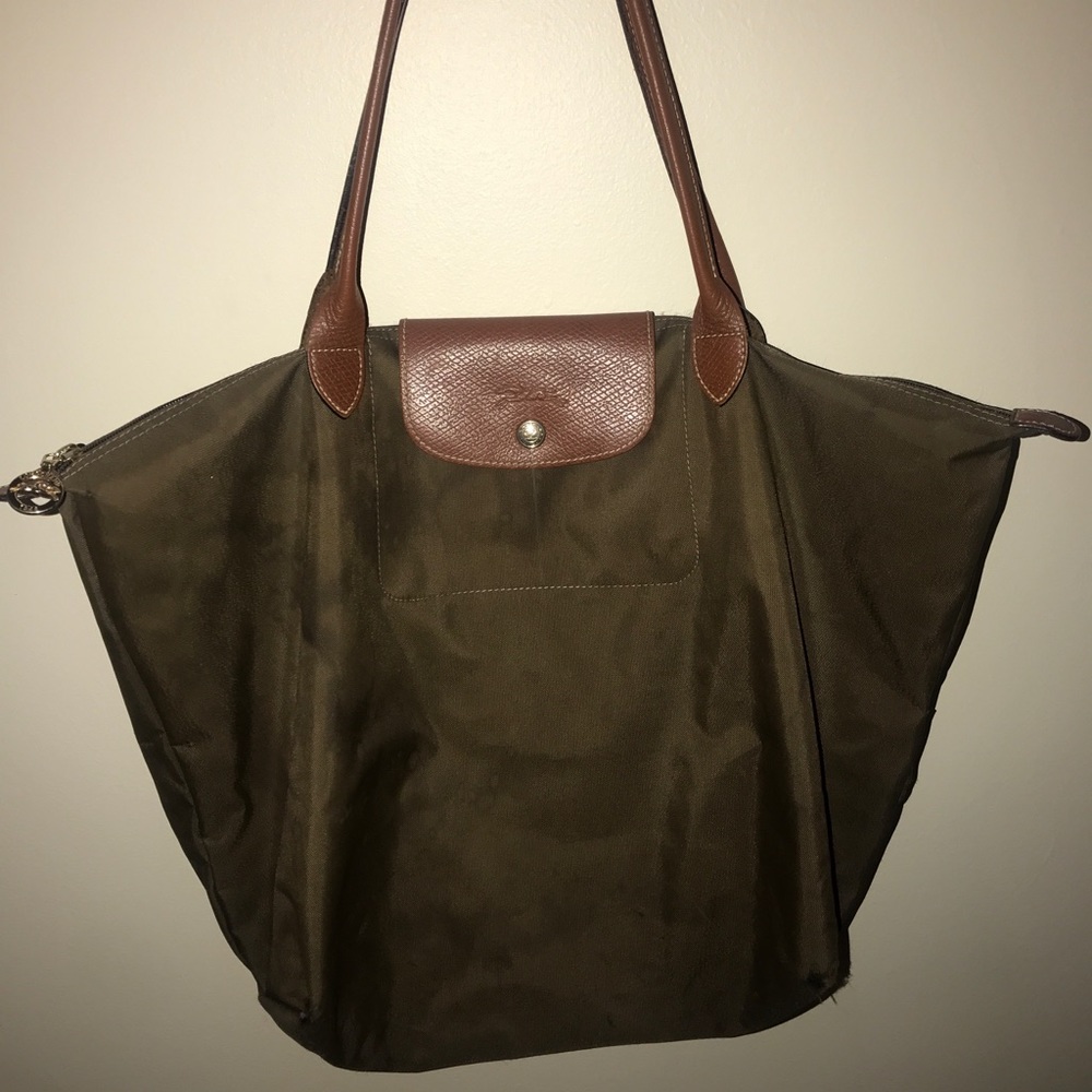 Longchamp Le Pliage Tote Bag L in Khaki